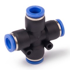 Фитинги соединительные для пневмотрубки крестовые PZA